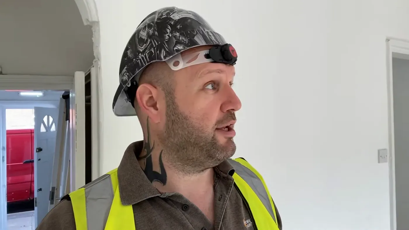 John walking through a newly converted HMO, looking at the finish.