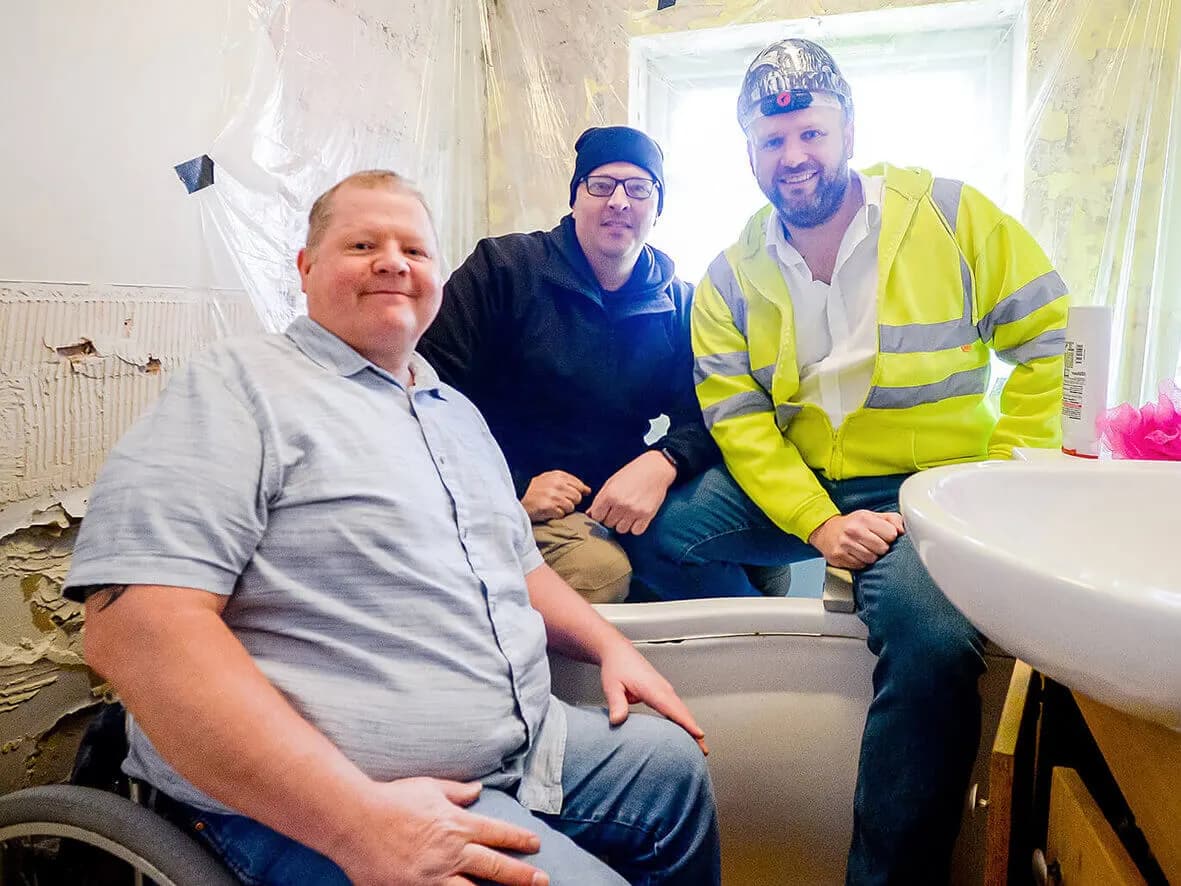 After · finished accessibility bathroom