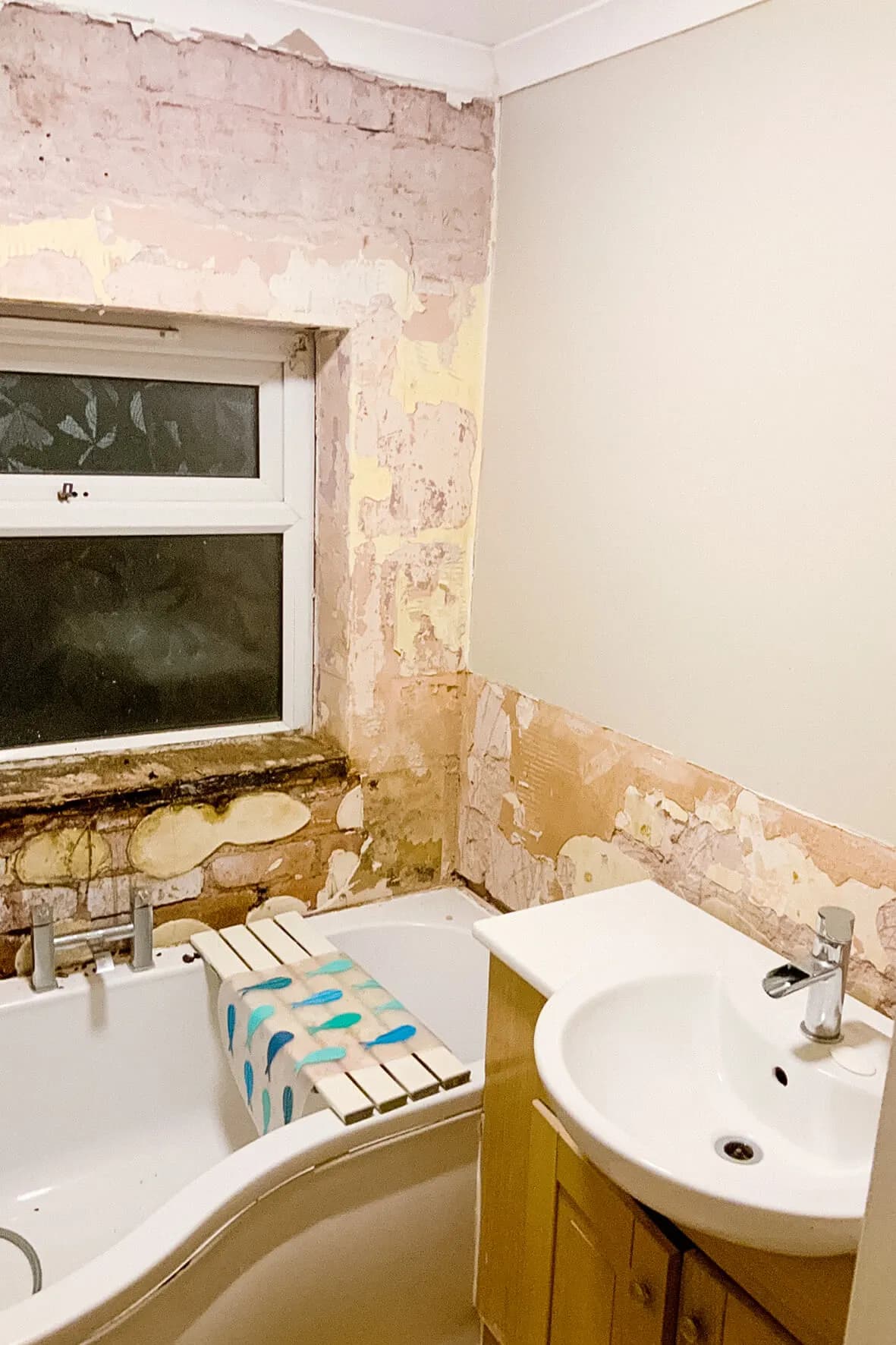 Before · overall state of the bathroom when John and the team arrived