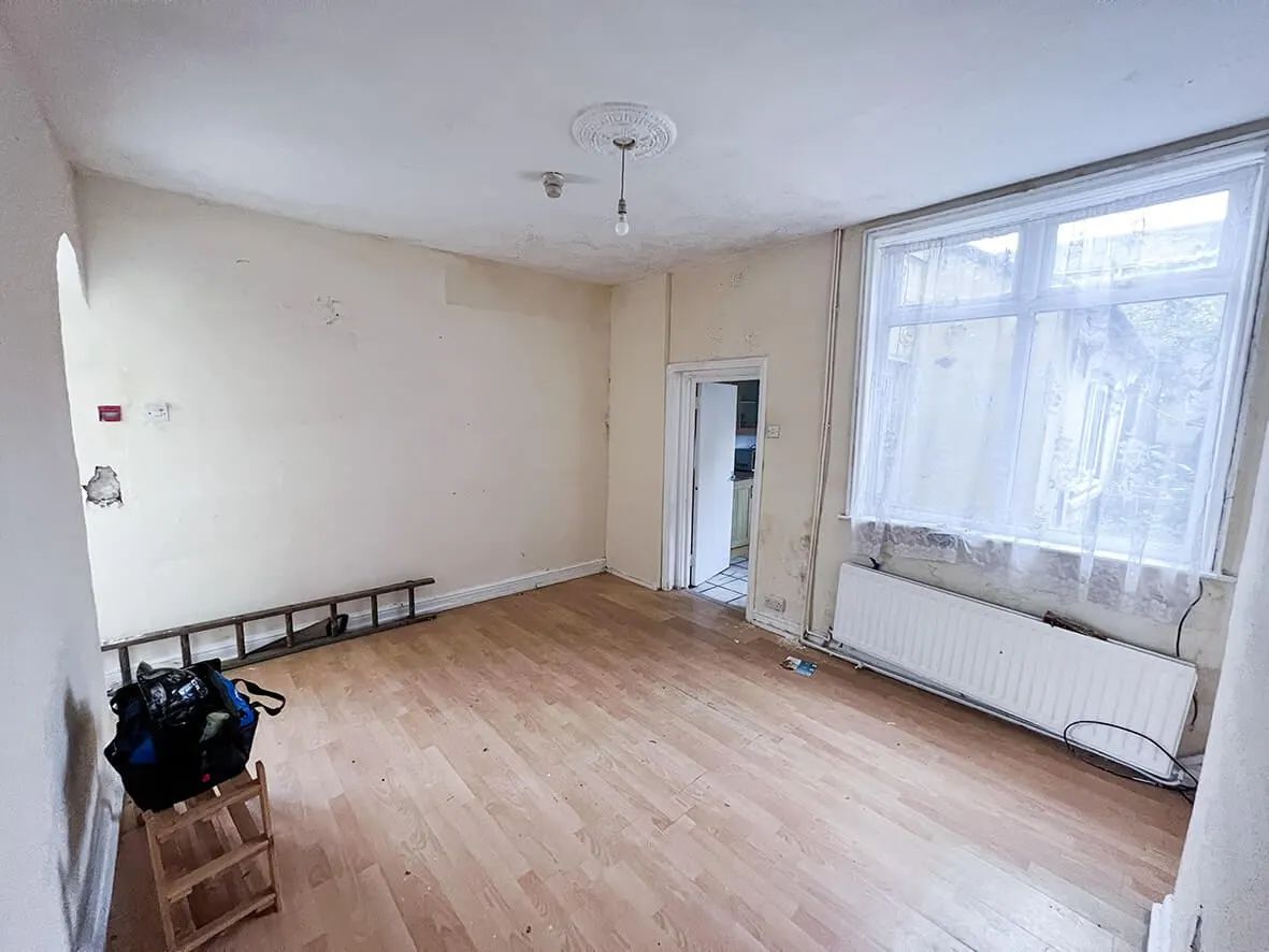 Before · rear yard