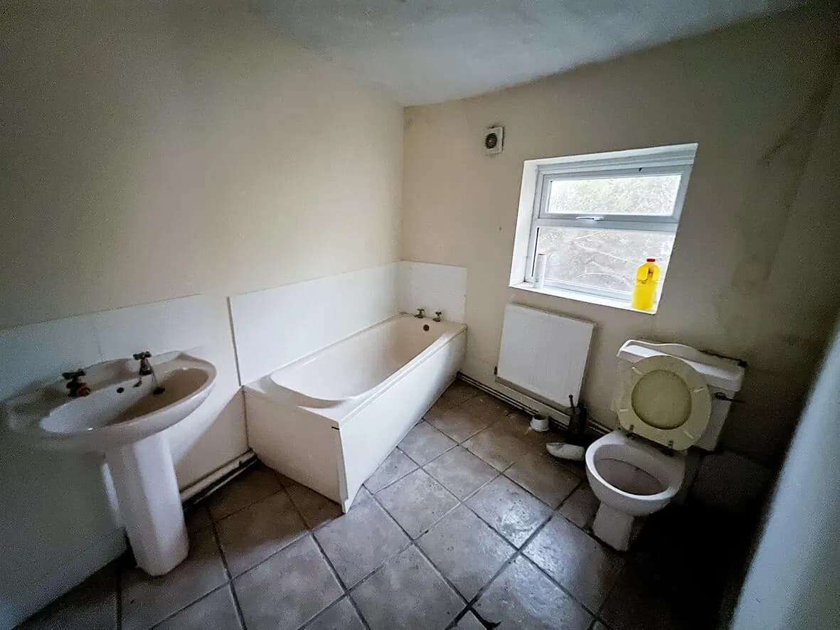 Before · ceiling damage