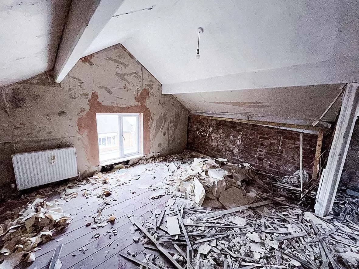Rip-out · chimney removal