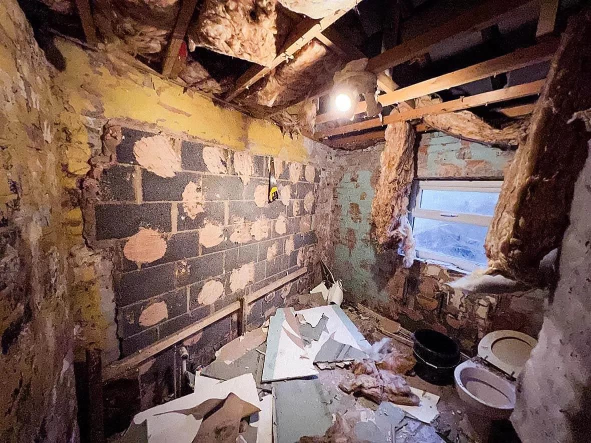 Rip-out · first floor cleared