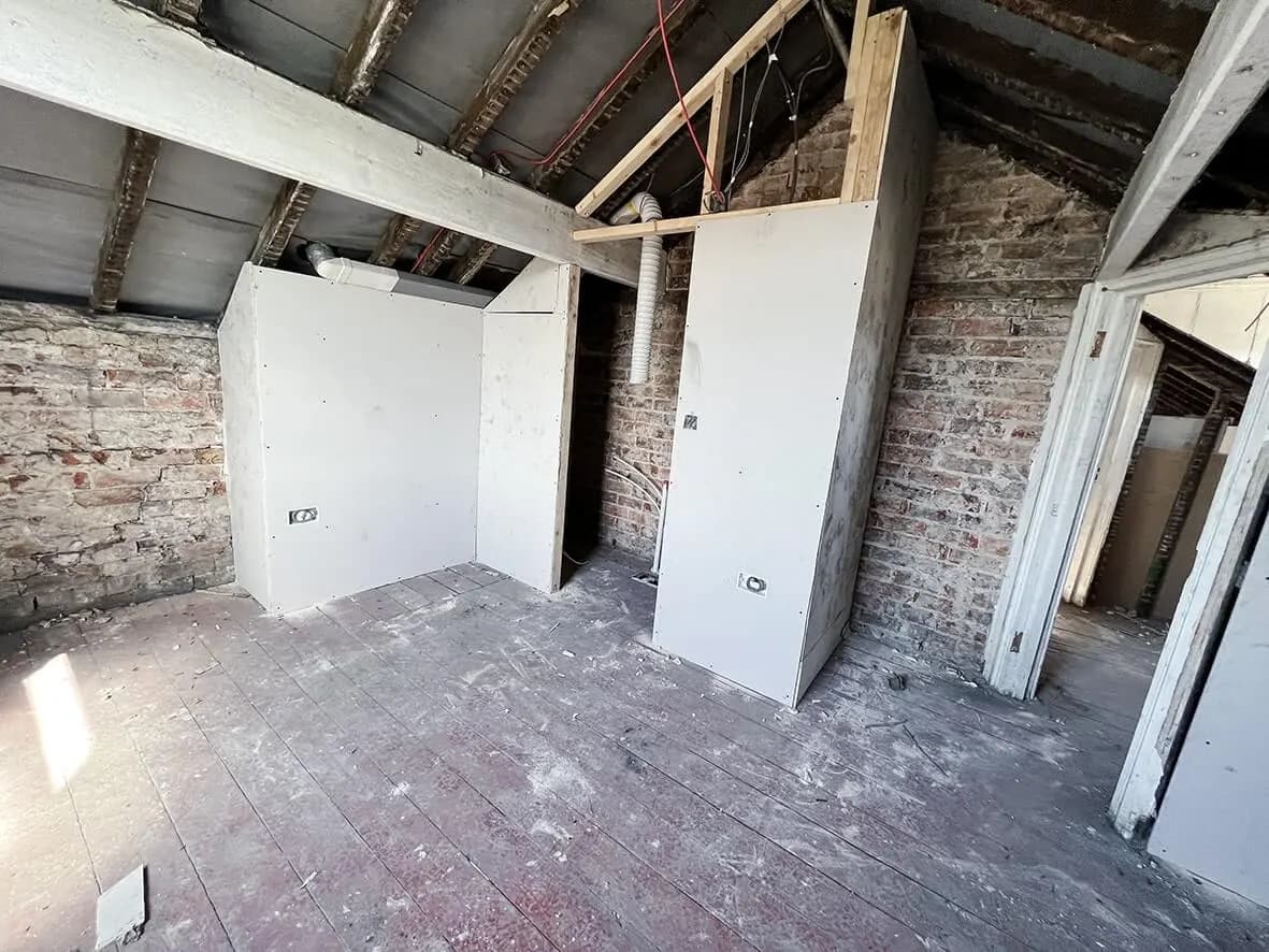 50% · communal space framing