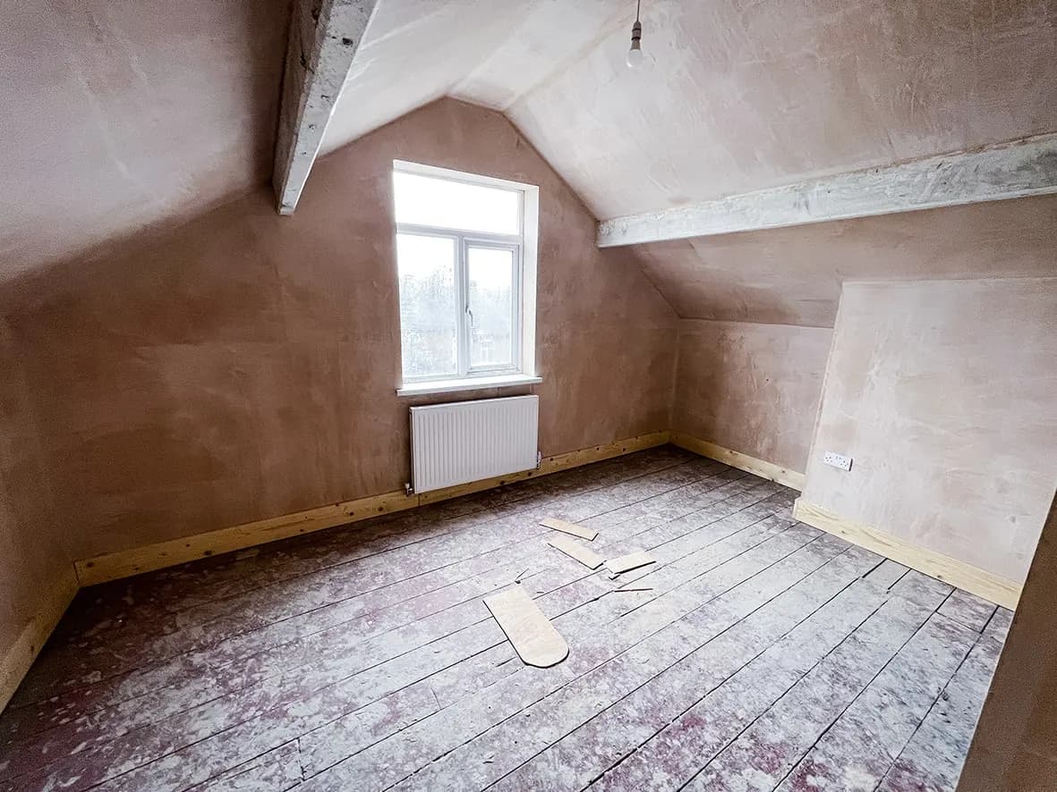 75% · communal space finishing