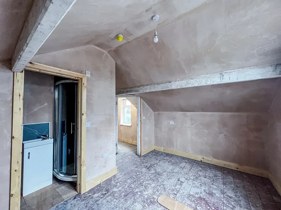 75% · staircase finished