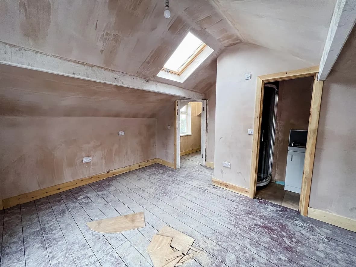 75% · bedroom finish