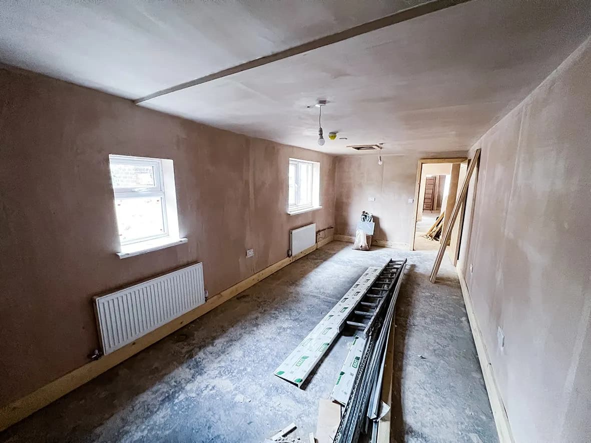 75% · natural light through patio doors