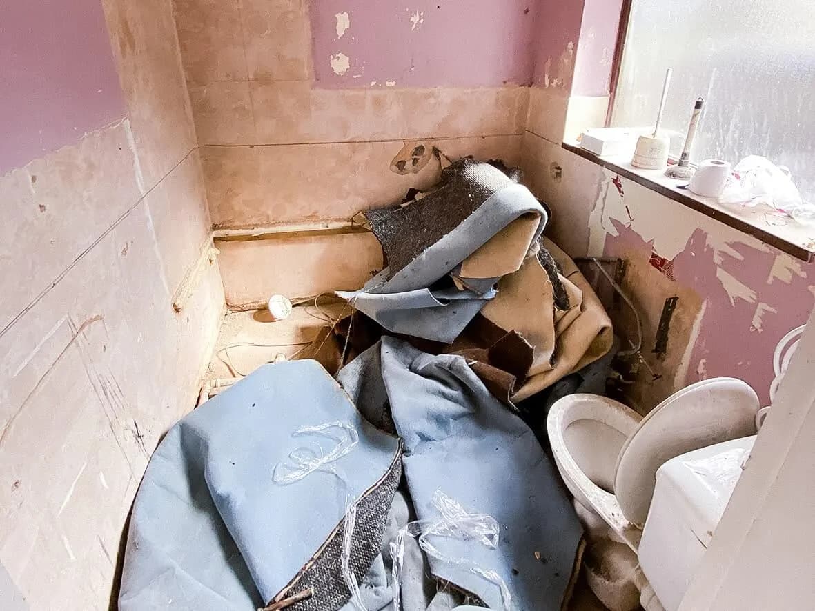 Strip-out · the property mid-refurbishment