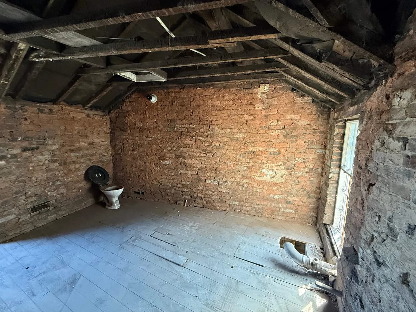 Before · bathroom area as found