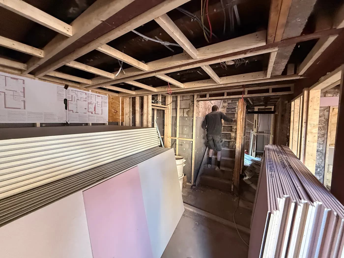 Mid-build · kitchen mid-fit