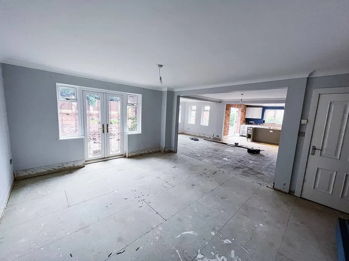 Before · ground floor footprint