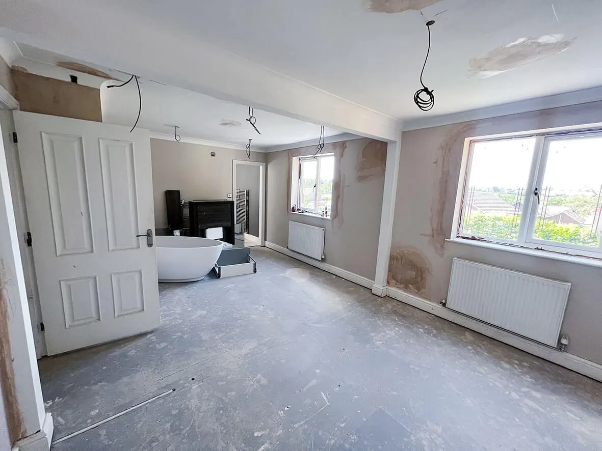 75% · cinema room shell