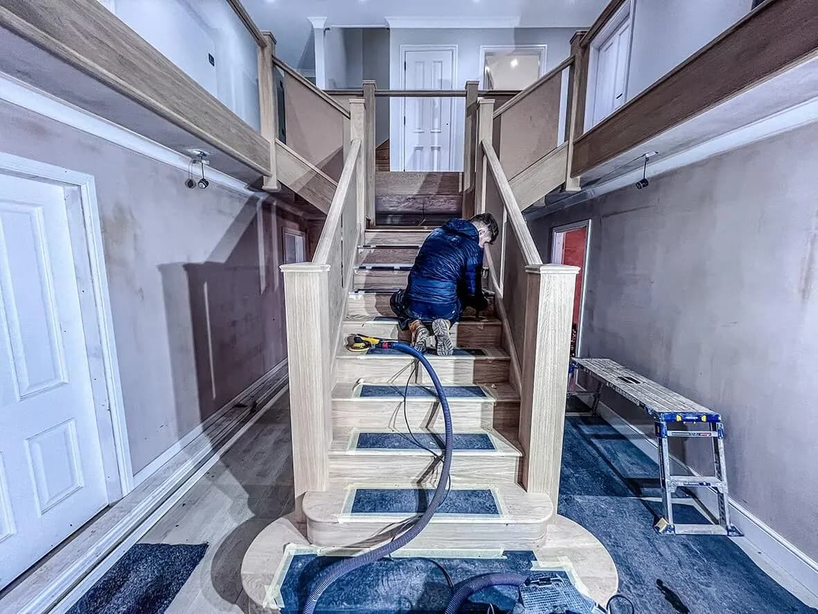 90% · external finishing prep