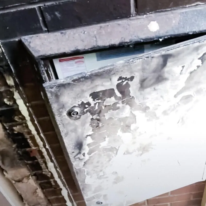 Fire-damaged consumer unit, full rewire required