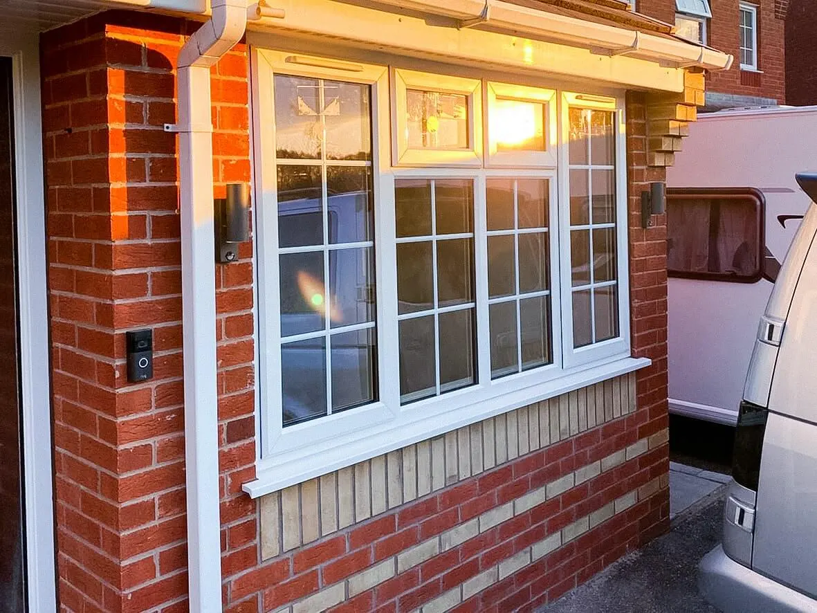 Complete · finished exterior with matching brick band
