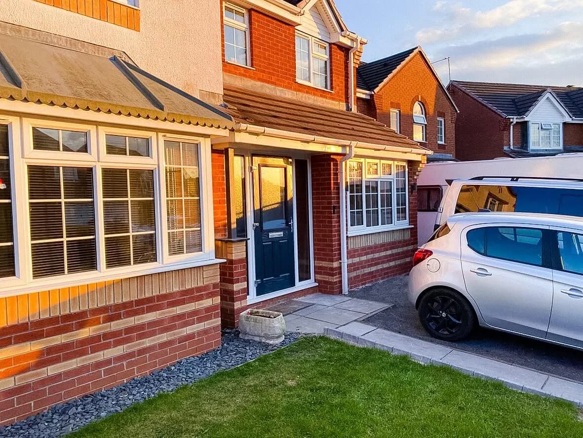 Complete · Georgian-bar window mirroring neighbour