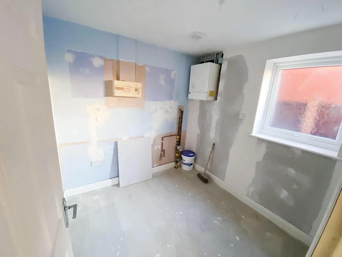 Mid-build · 270mm loft insulation