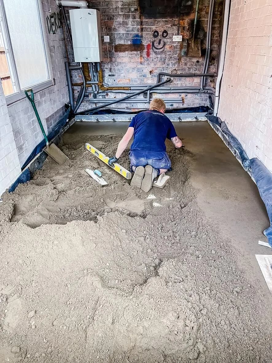 Mid-build · roof insulation