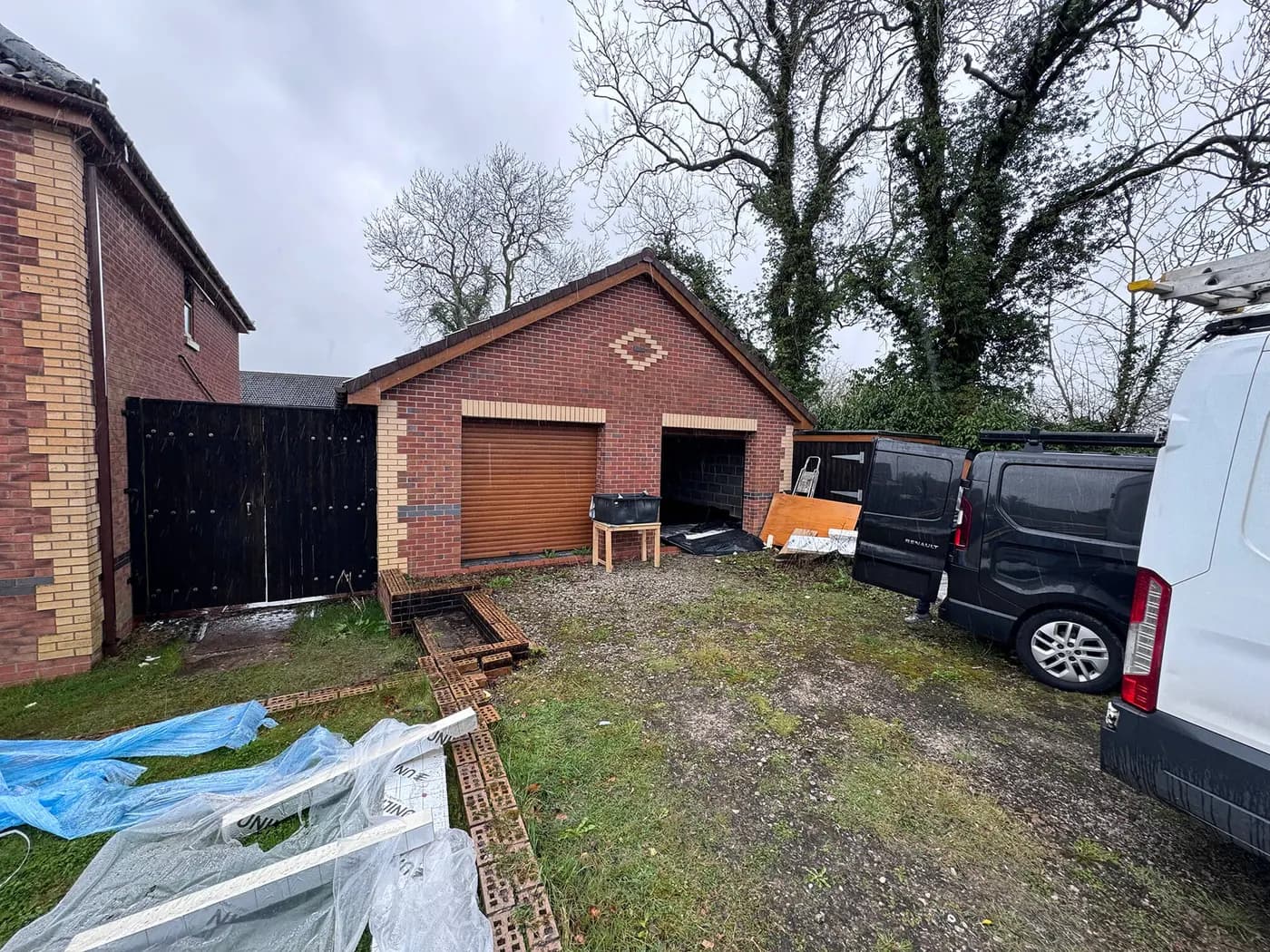 Before · perimeter walls
