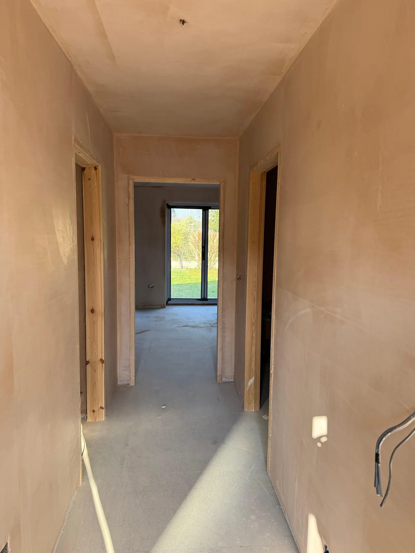 Mid-build · first fix plumbing