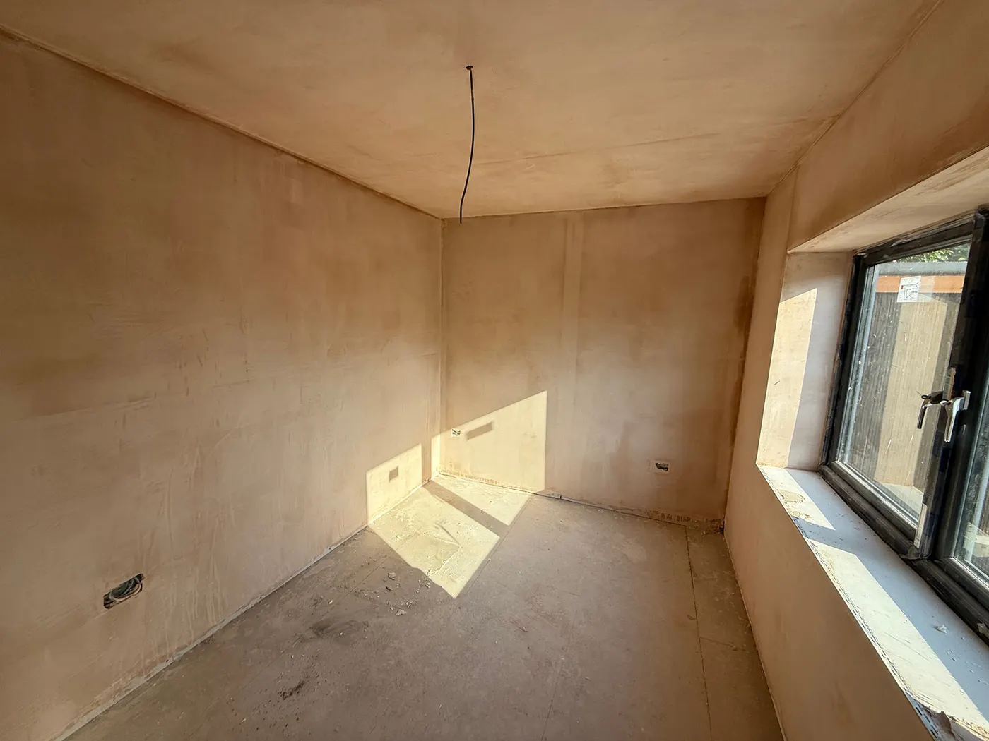 Mid-build · utility area