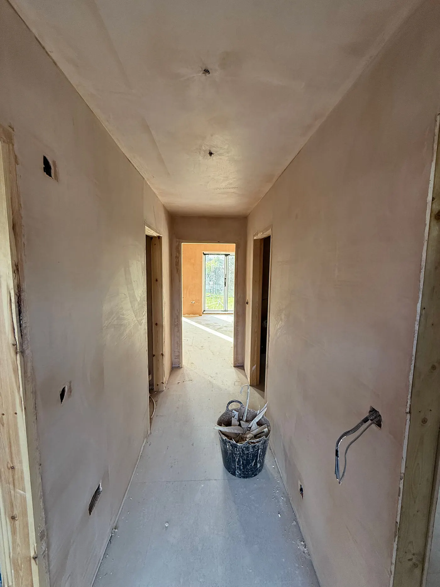 Mid-build · external works
