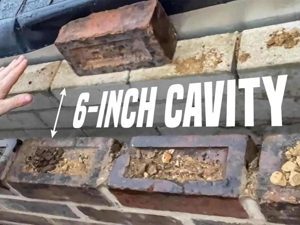 Build technique · 6-inch cavity detail