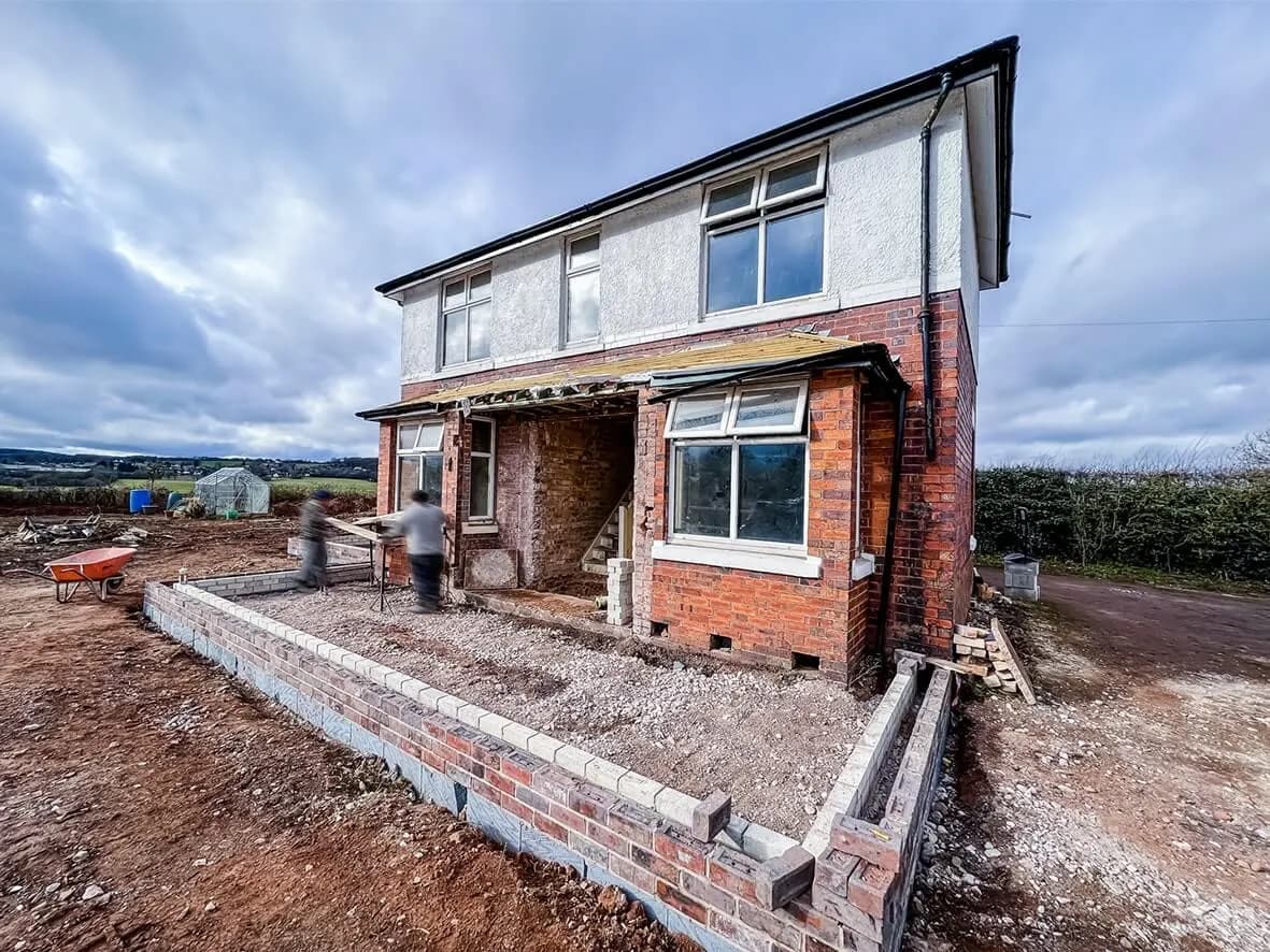 25% · footings dug