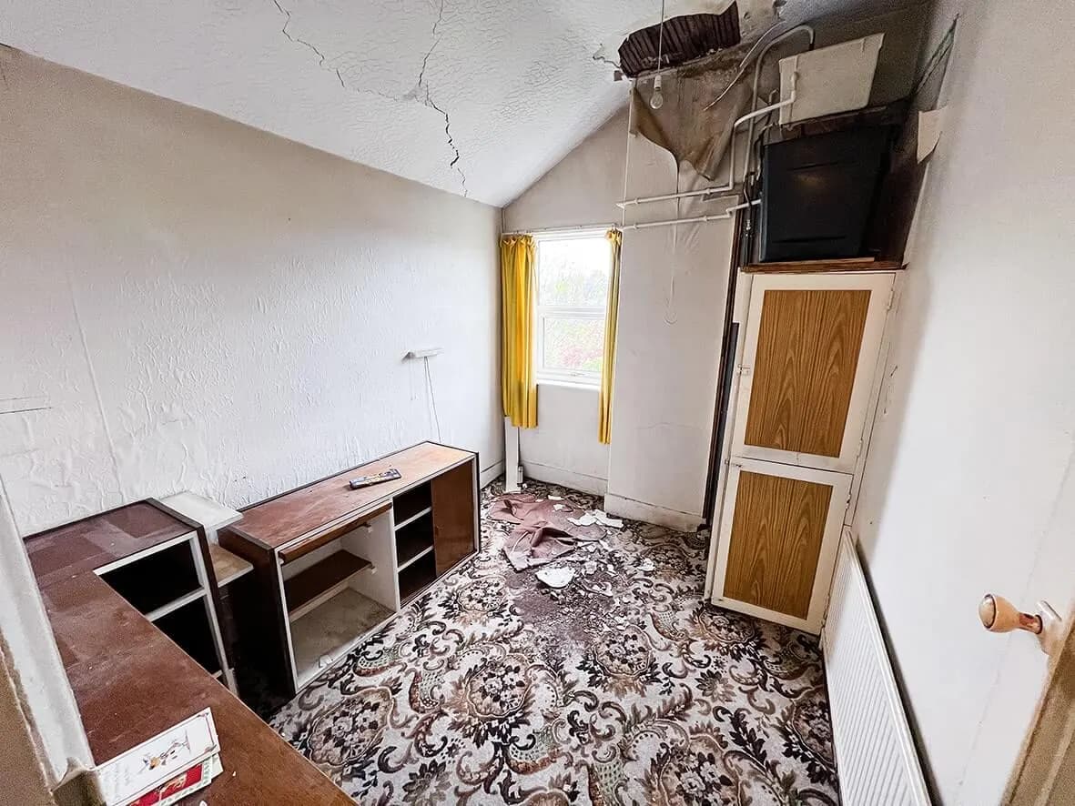 Before · bathroom as found