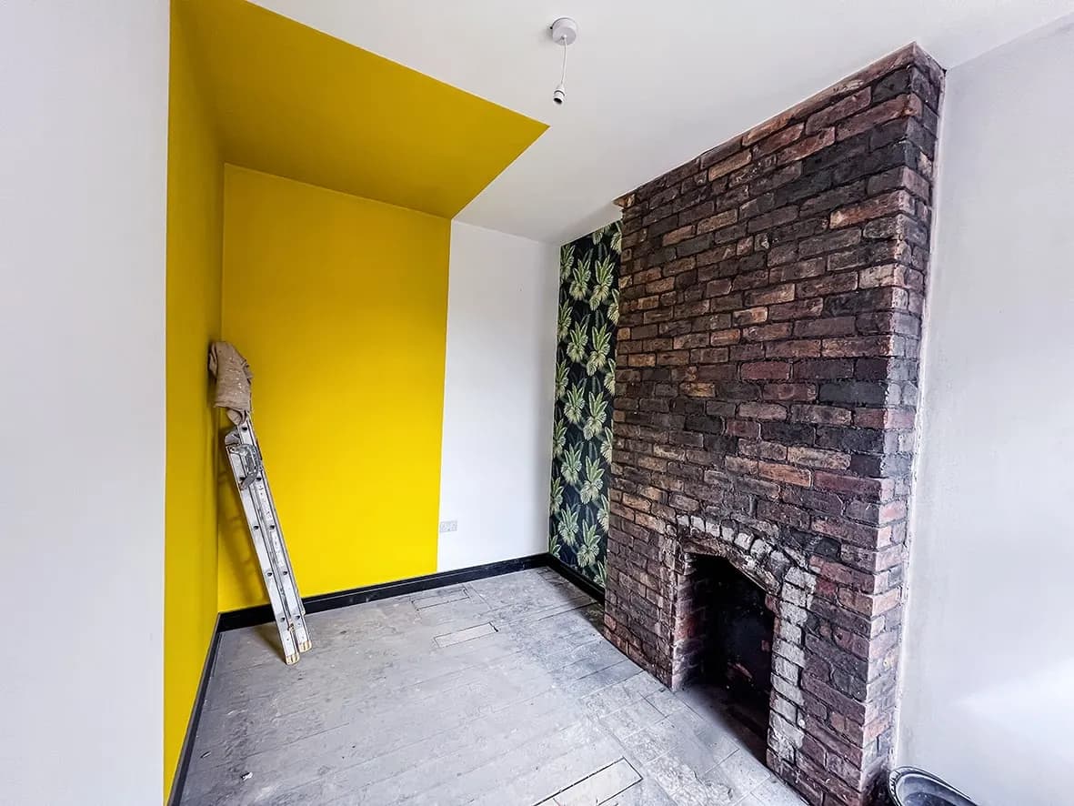 90% · exposed brickwork sealed with PVA