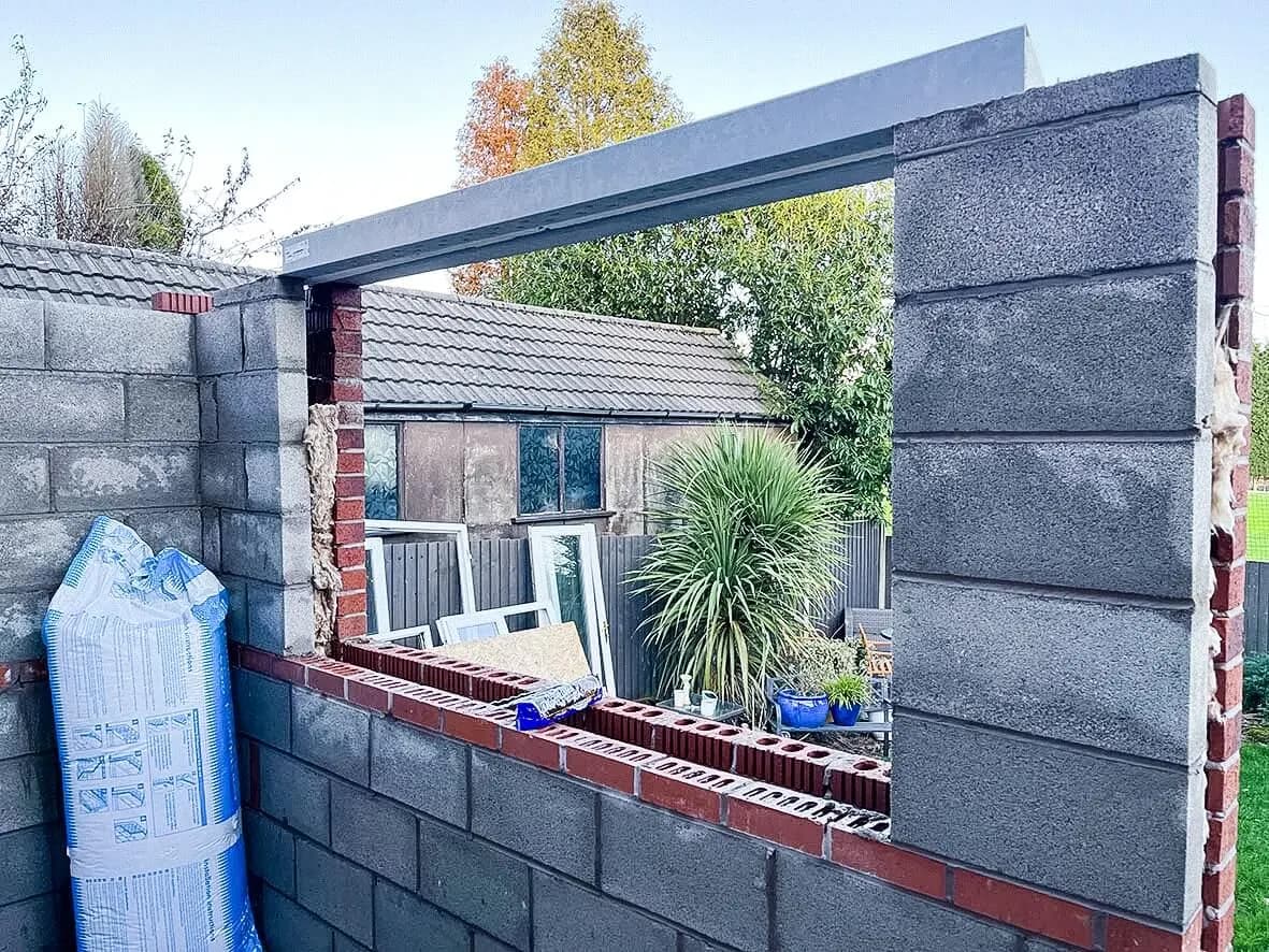 50% · extension exterior progress