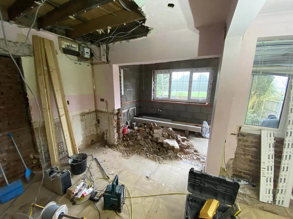 75% · open-plan volume revealed