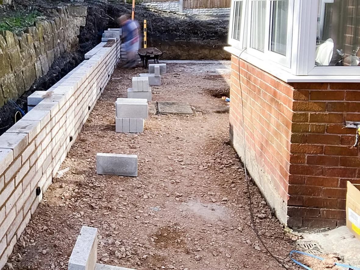 Mid-build · internal layout taking shape