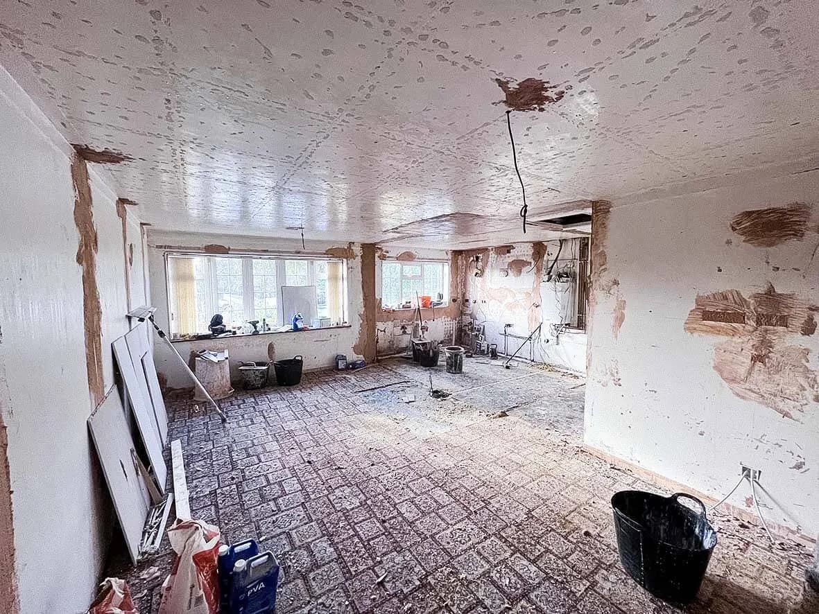 25% · partition wall down