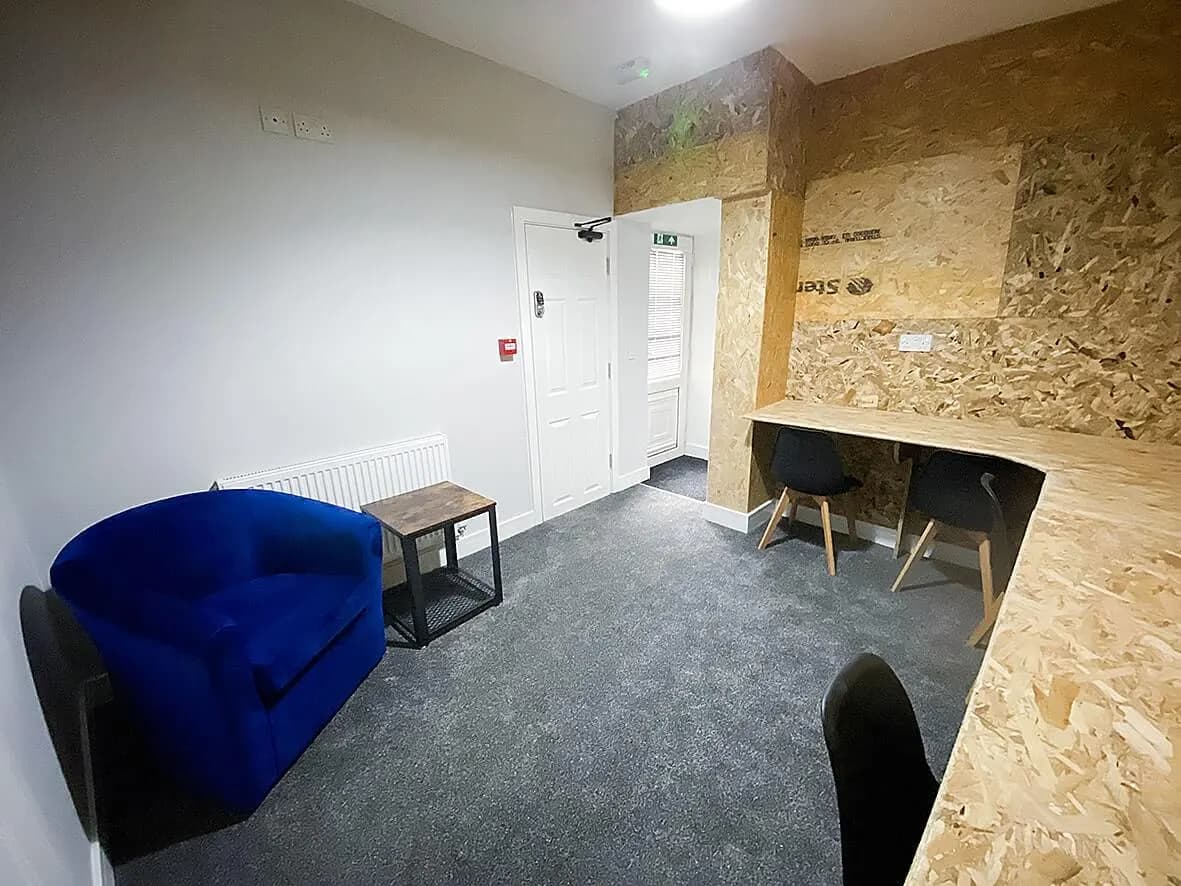 Complete · corridor + fire-rated doors
