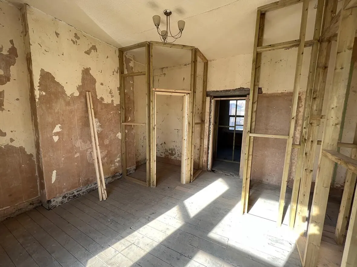 25% · bathroom rough-in
