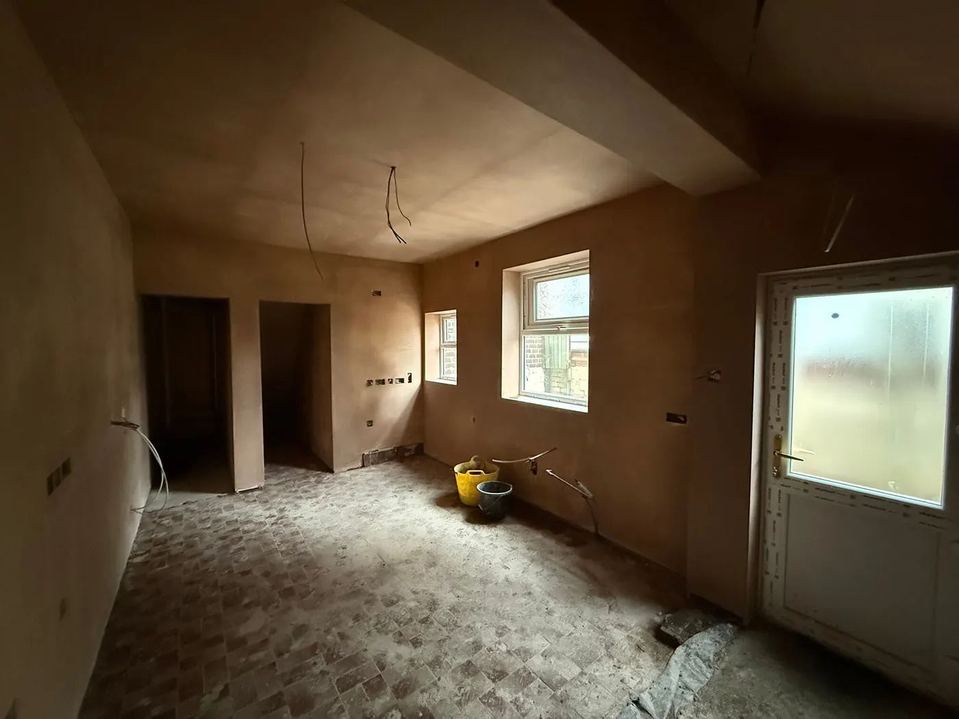 Build · flooring transition