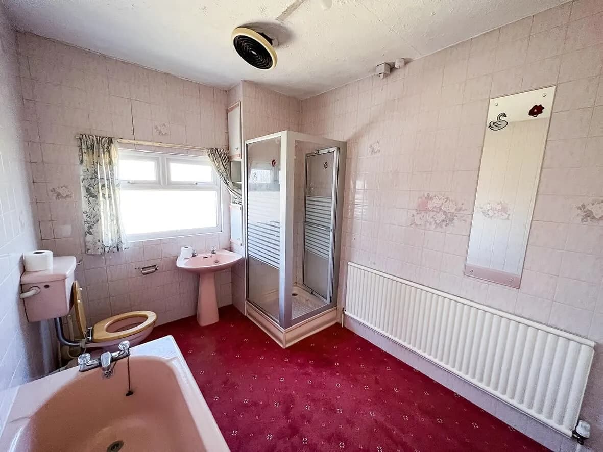 Before · bathroom as found