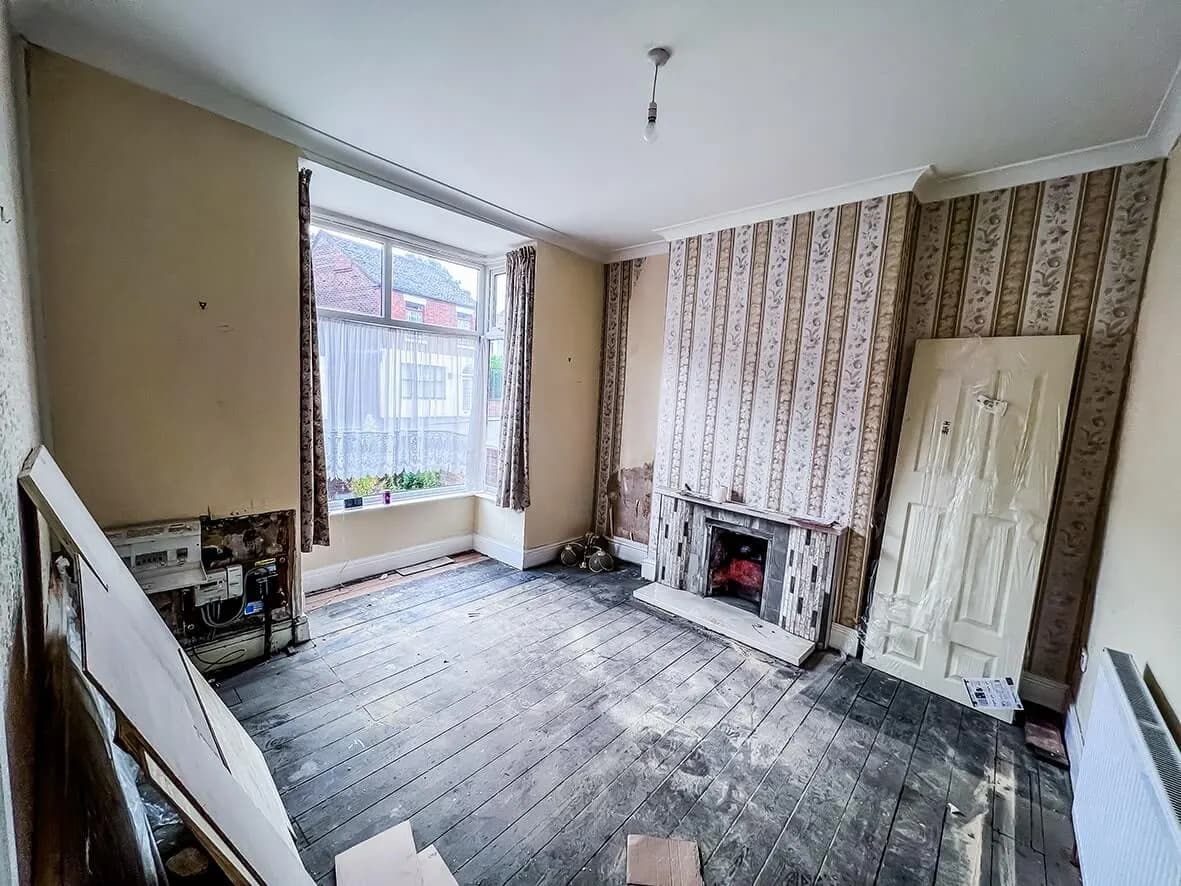 Mid-build · new kitchen fitted