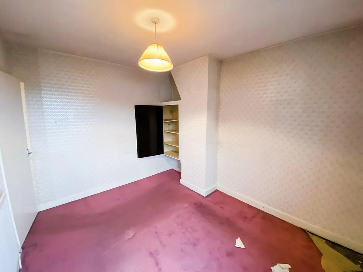 Before · staircase + landing
