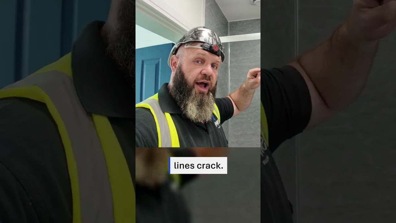 tiles don't move, grout cracks, water gets in