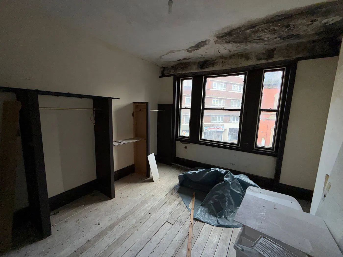 Before · building fabric